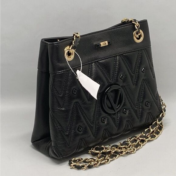 Mario Valentino Quilted Leather Shoulder Bag - Picture 2 of 12